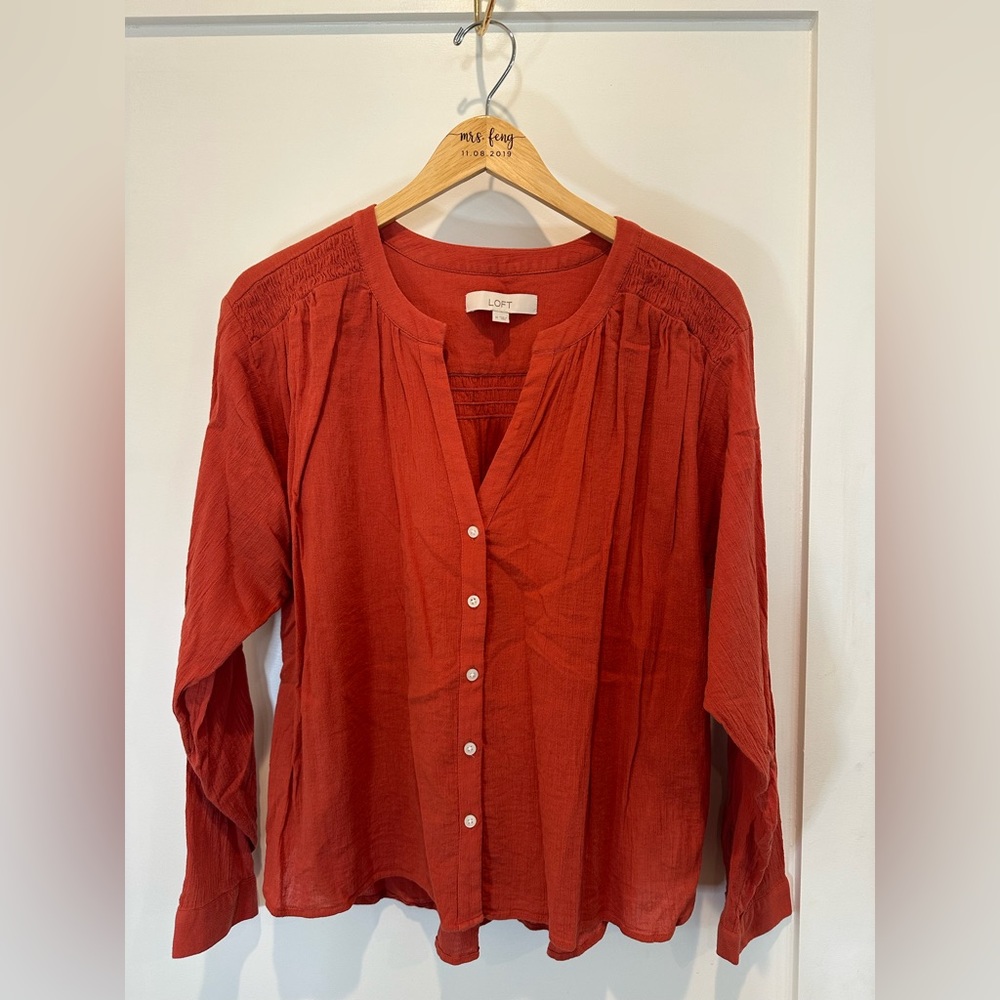 Loft Button-down Blouse